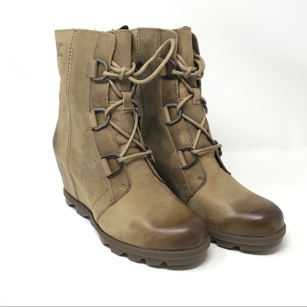 Sorel Joan Of Arctic Wedge II Boots, Ash Brown - Picture 9 of 15